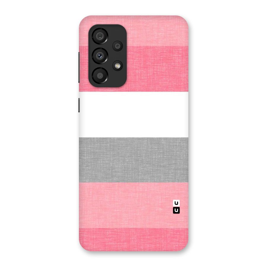 Shades Pink Stripes Back Case for Galaxy A33 5G