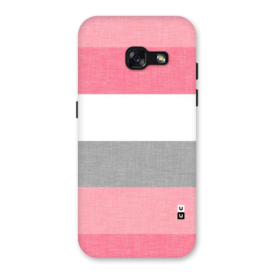 Shades Pink Stripes Back Case for Galaxy A3 (2017)