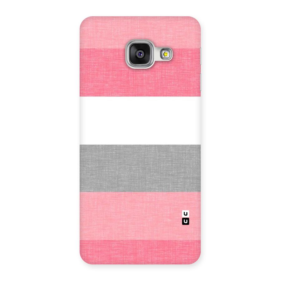 Shades Pink Stripes Back Case for Galaxy A3 2016