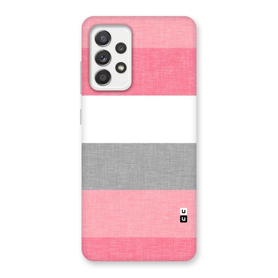 Shades Pink Stripes Back Case for Galaxy A52