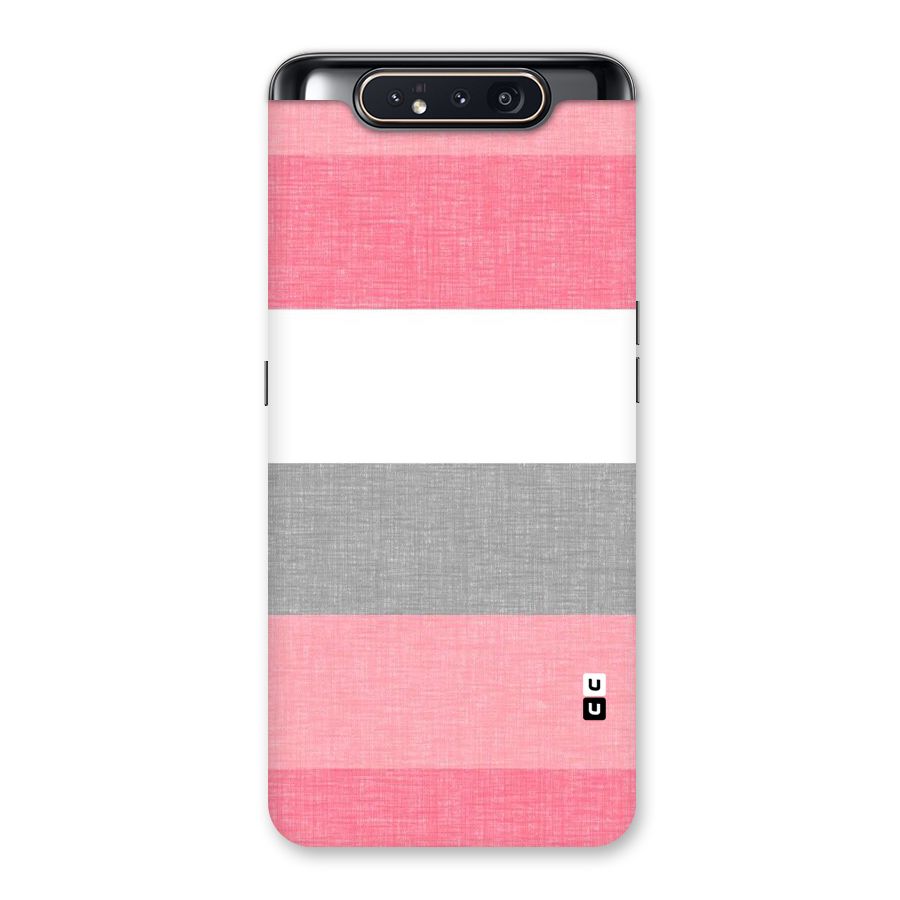 Shades Pink Stripes Back Case for Galaxy A80