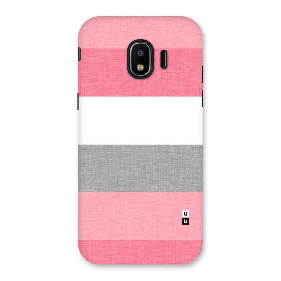 Shades Pink Stripes Back Case for Galaxy J2 Pro 2018