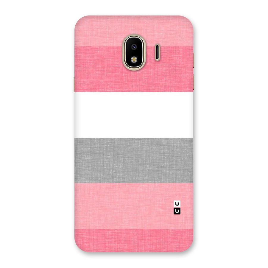 Shades Pink Stripes Back Case for Galaxy J4
