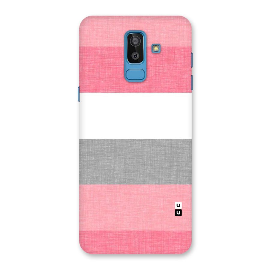 Shades Pink Stripes Back Case for Galaxy J8