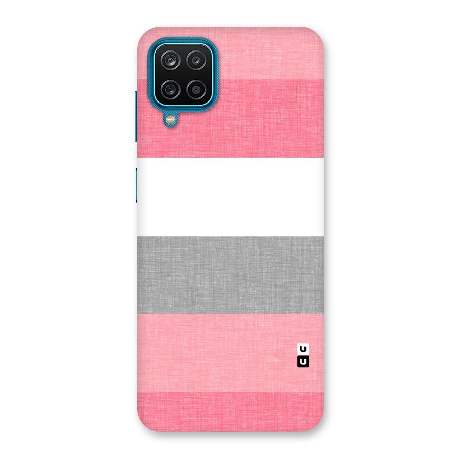 Shades Pink Stripes Back Case for Galaxy M12
