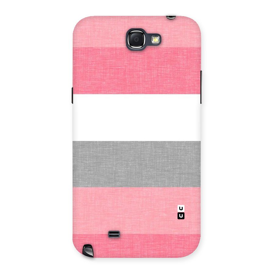 Shades Pink Stripes Back Case for Galaxy Note 2