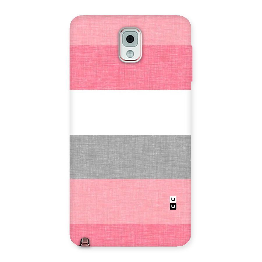 Shades Pink Stripes Back Case for Galaxy Note 3