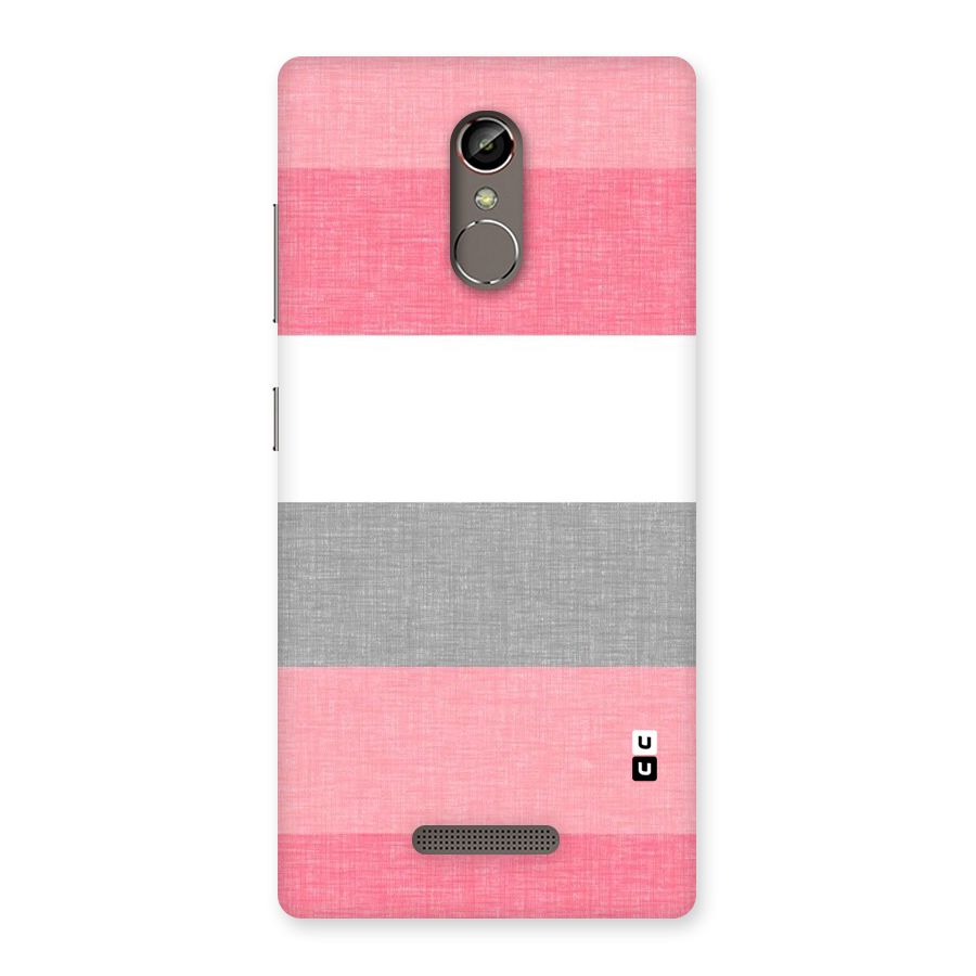 Shades Pink Stripes Back Case for Gionee S6s