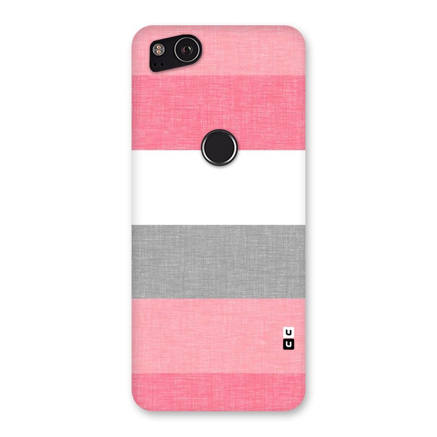 Shades Pink Stripes Back Case for Google Pixel 2