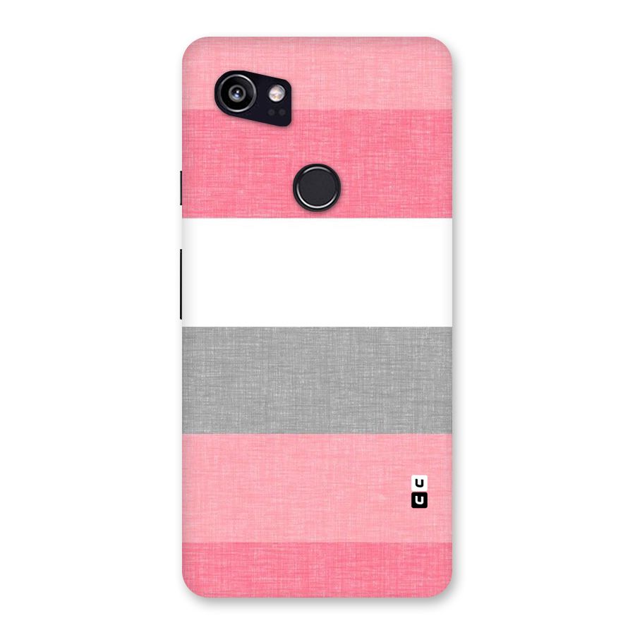 Shades Pink Stripes Back Case for Google Pixel 2 XL