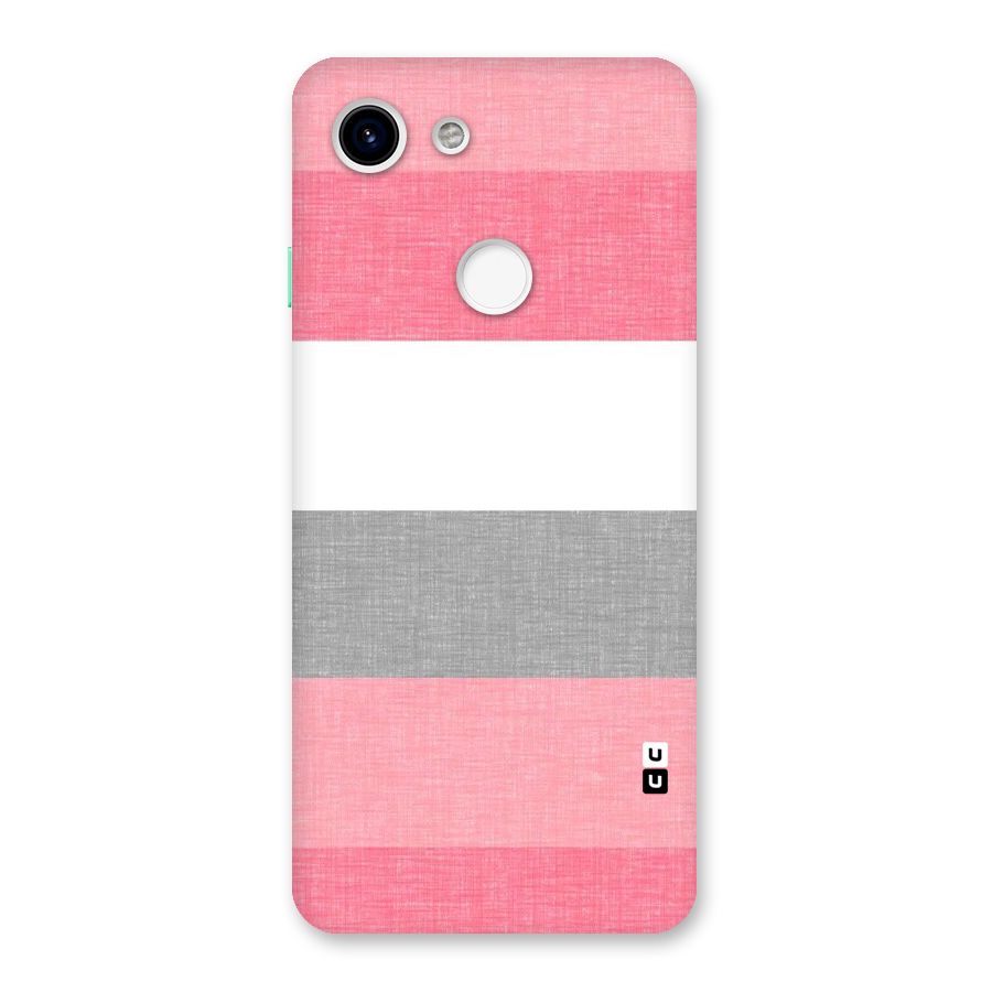Shades Pink Stripes Back Case for Google Pixel 3