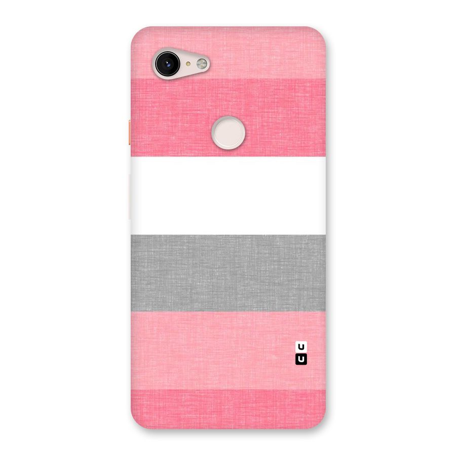 Shades Pink Stripes Back Case for Google Pixel 3 XL