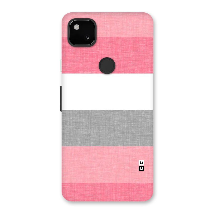 Shades Pink Stripes Back Case for Google Pixel 4a