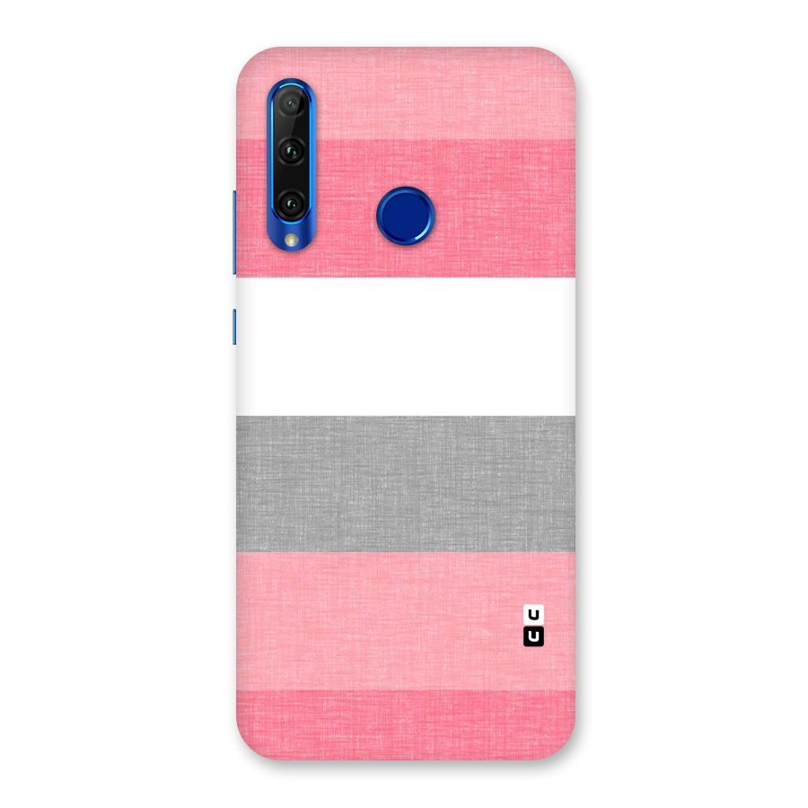 Shades Pink Stripes Back Case for Honor 20i