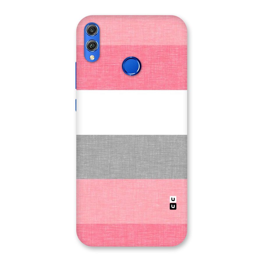 Shades Pink Stripes Back Case for Honor 8X
