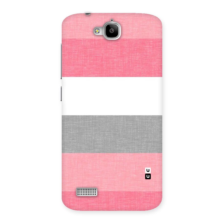 Shades Pink Stripes Back Case for Honor Holly