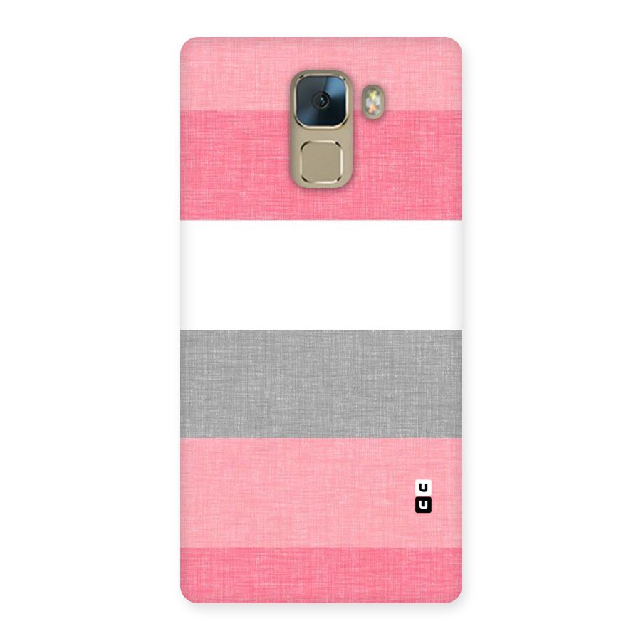 Shades Pink Stripes Back Case for Huawei Honor 7