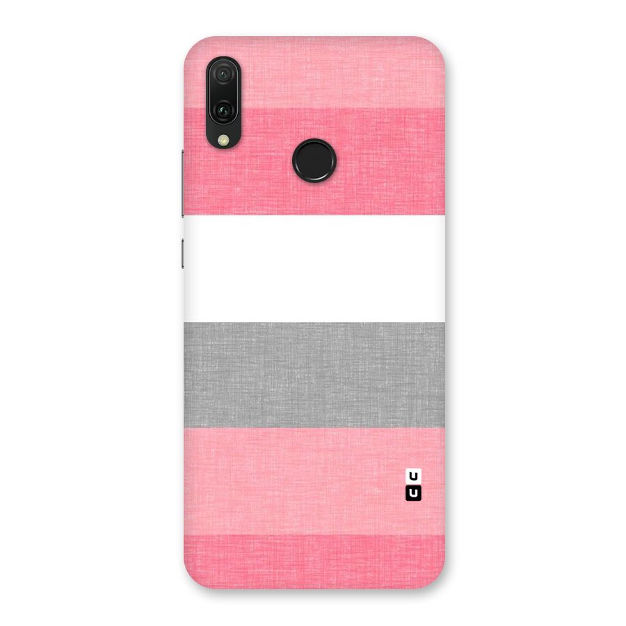 Shades Pink Stripes Back Case for Huawei Y9 (2019)
