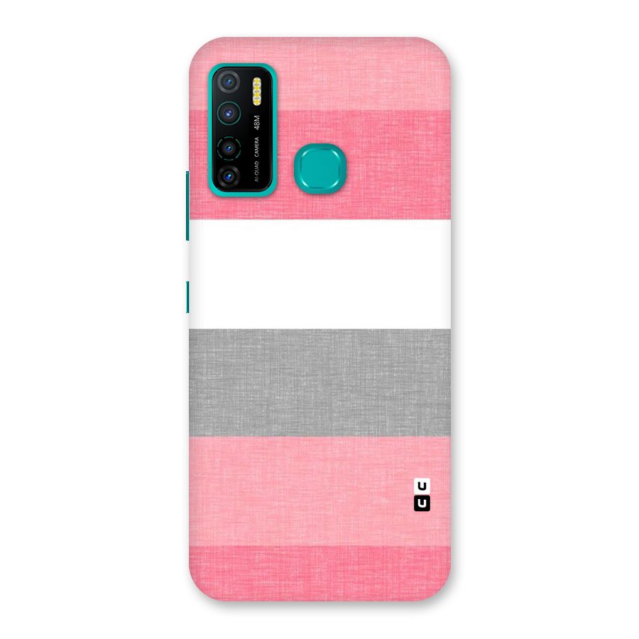 Shades Pink Stripes Back Case for Infinix Hot 9 Pro