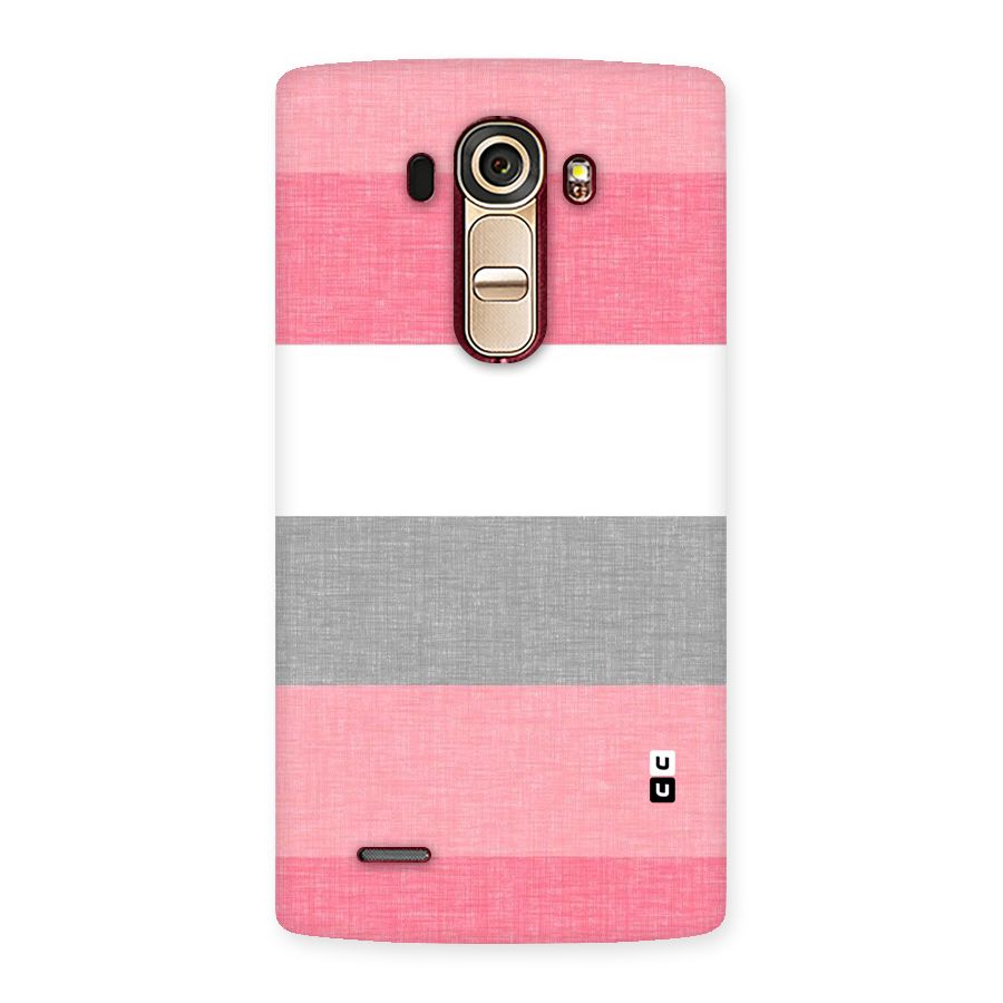 Shades Pink Stripes Back Case for LG G4