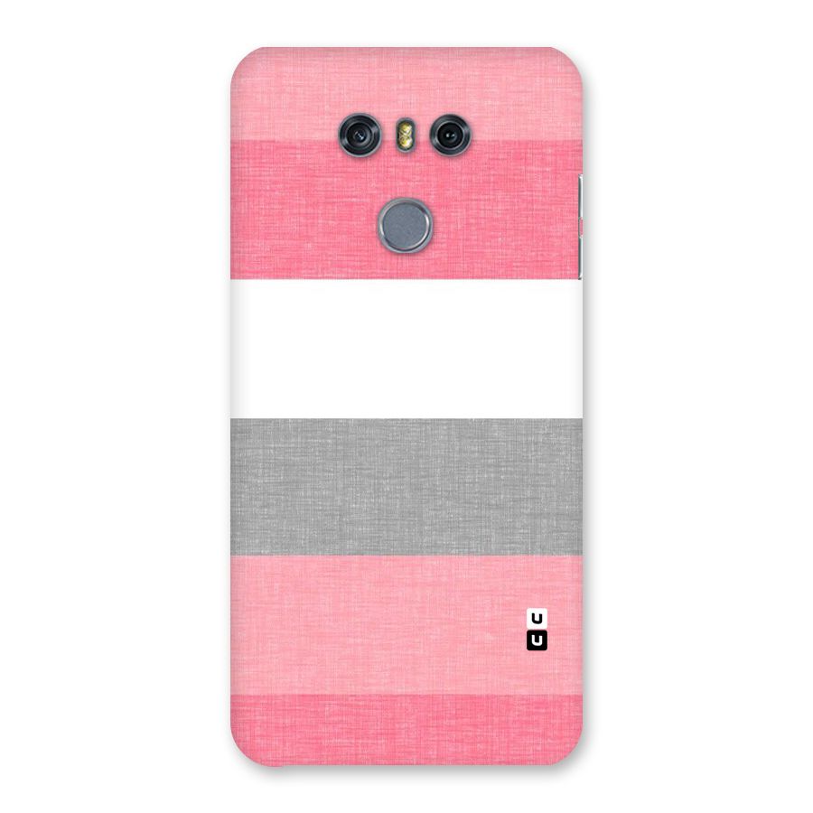 Shades Pink Stripes Back Case for LG G6