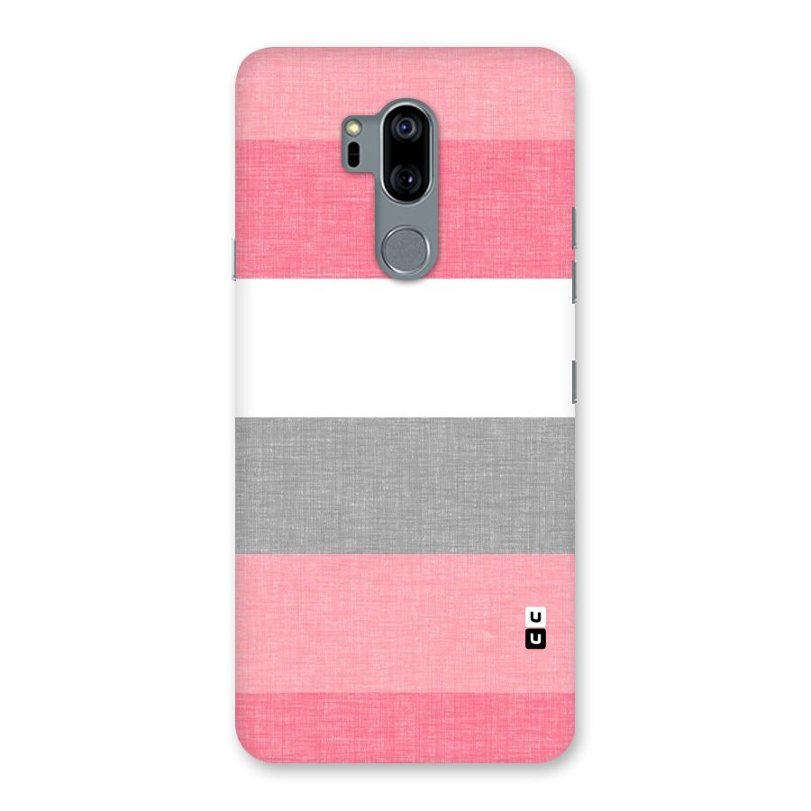 Shades Pink Stripes Back Case for LG G7