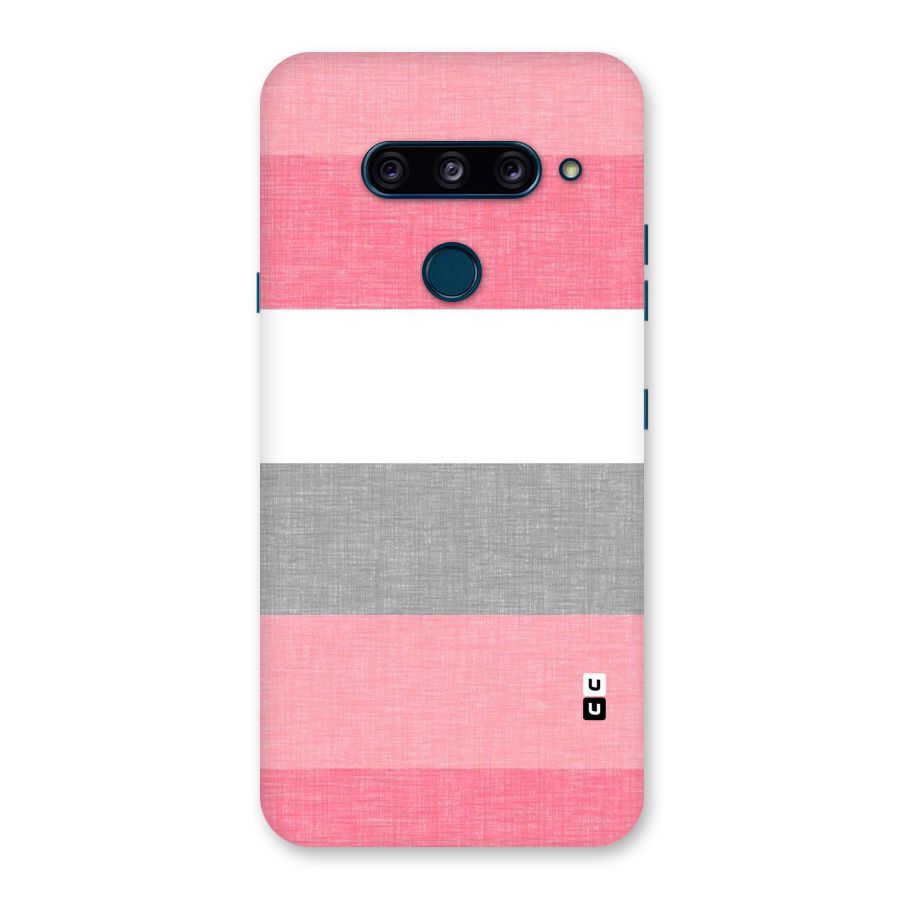 Shades Pink Stripes Back Case for LG  V40 ThinQ