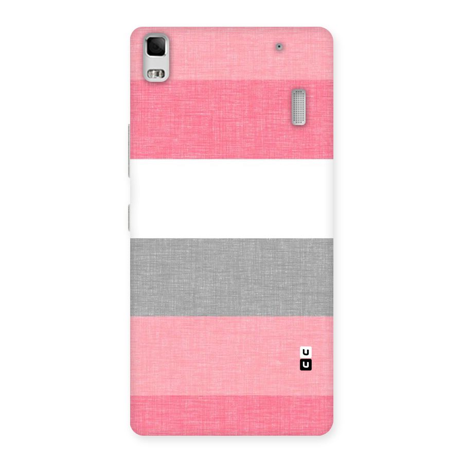 Shades Pink Stripes Back Case for Lenovo A7000