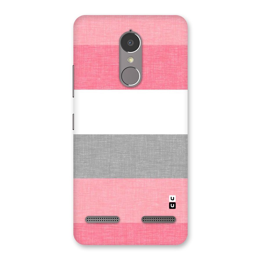 Shades Pink Stripes Back Case for Lenovo K6