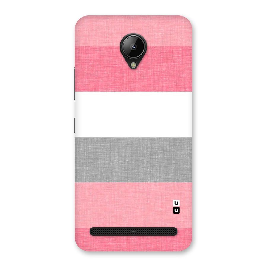 Shades Pink Stripes Back Case for Lenovo C2