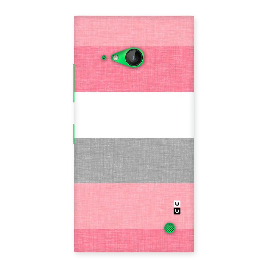 Shades Pink Stripes Back Case for Lumia 730