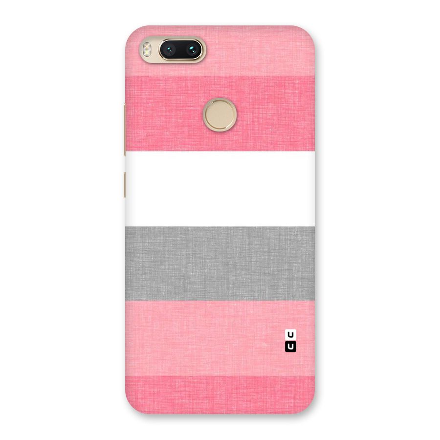 Shades Pink Stripes Back Case for Mi A1