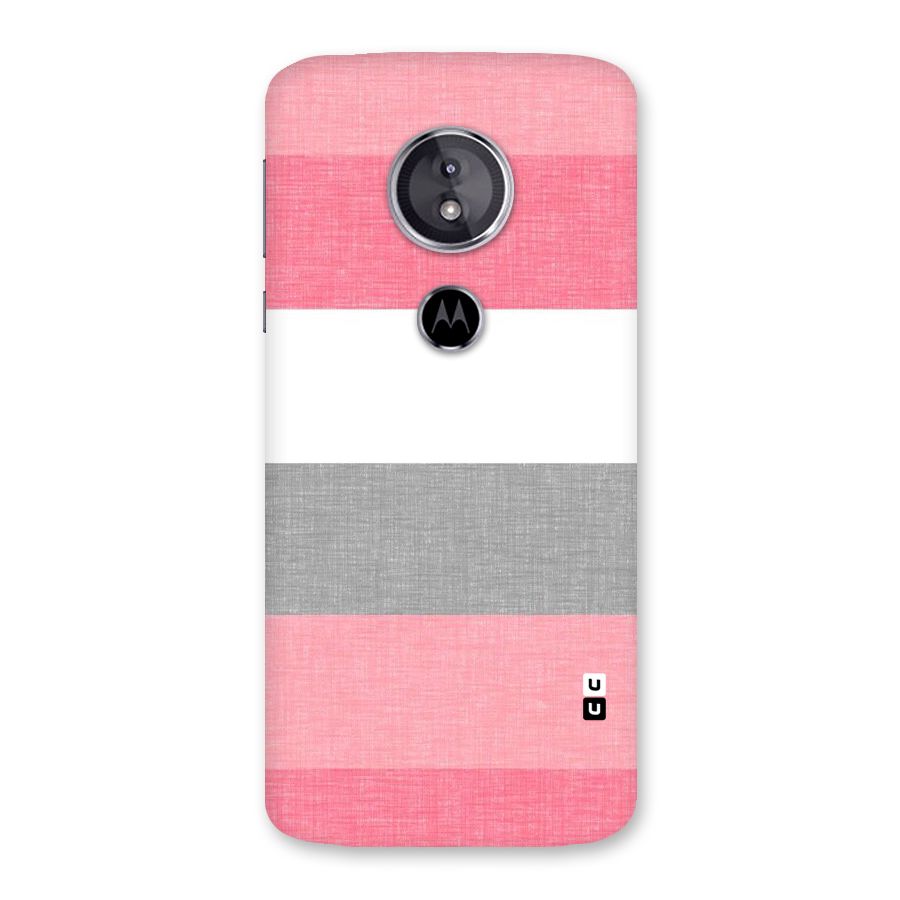 Shades Pink Stripes Back Case for Moto E5