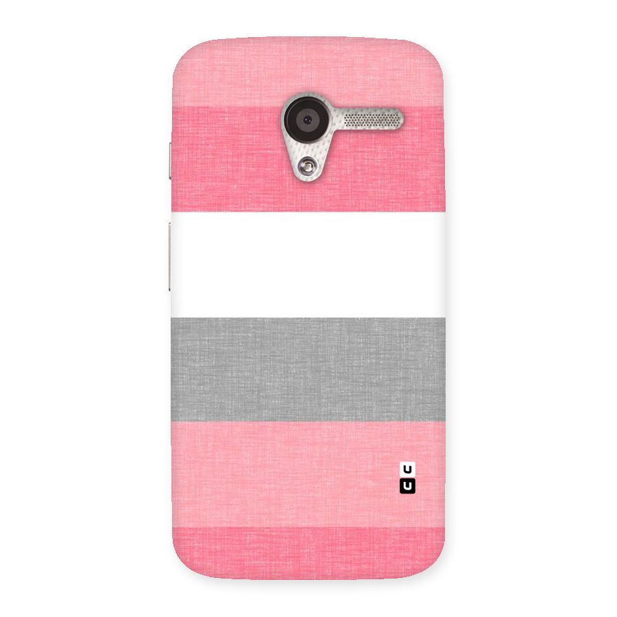 Shades Pink Stripes Back Case for Moto X