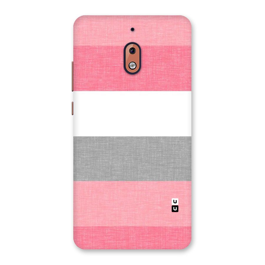 Shades Pink Stripes Back Case for Nokia 2.1