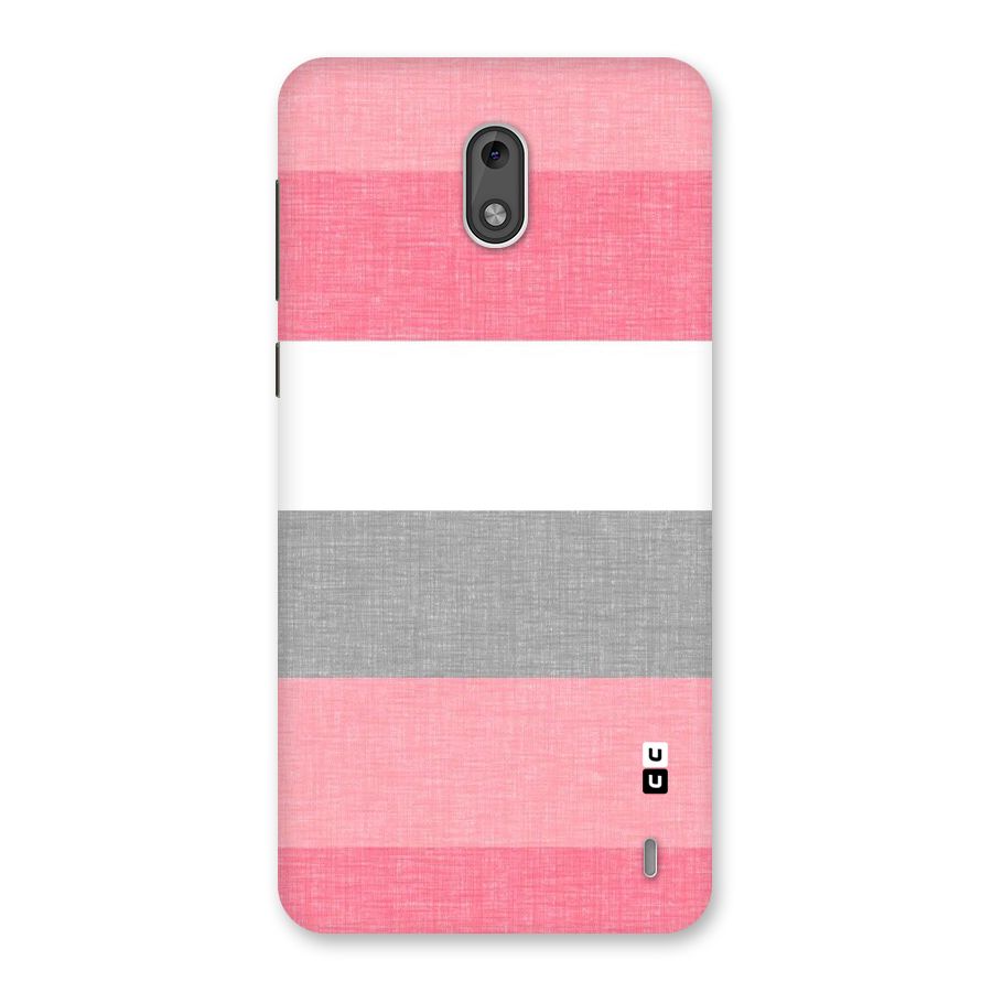 Shades Pink Stripes Back Case for Nokia 2