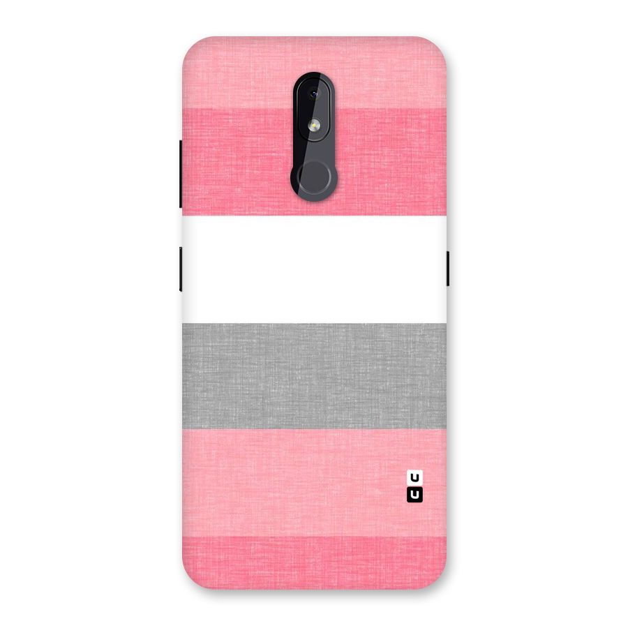 Shades Pink Stripes Back Case for Nokia 3.2