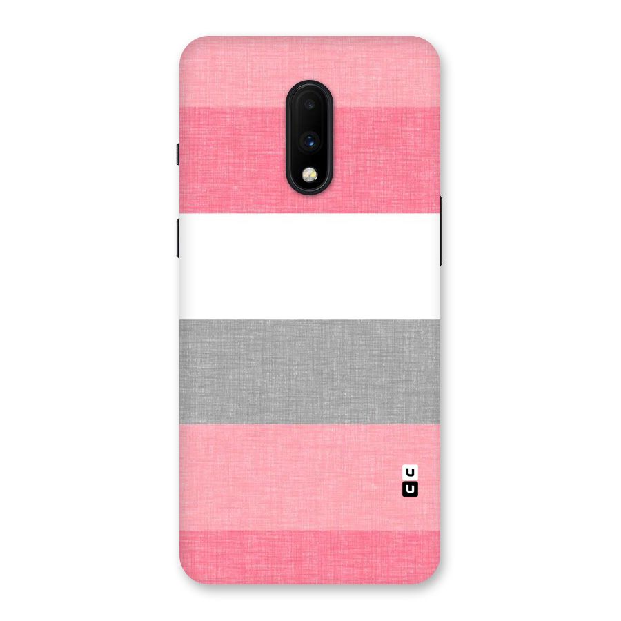 Shades Pink Stripes Back Case for OnePlus 7