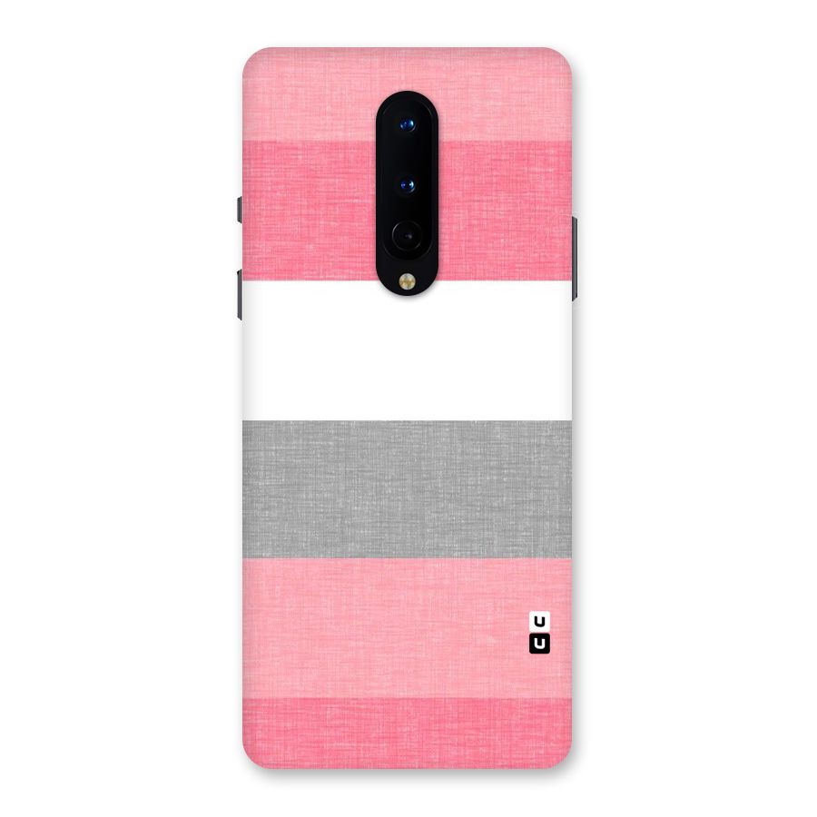 Shades Pink Stripes Back Case for OnePlus 8