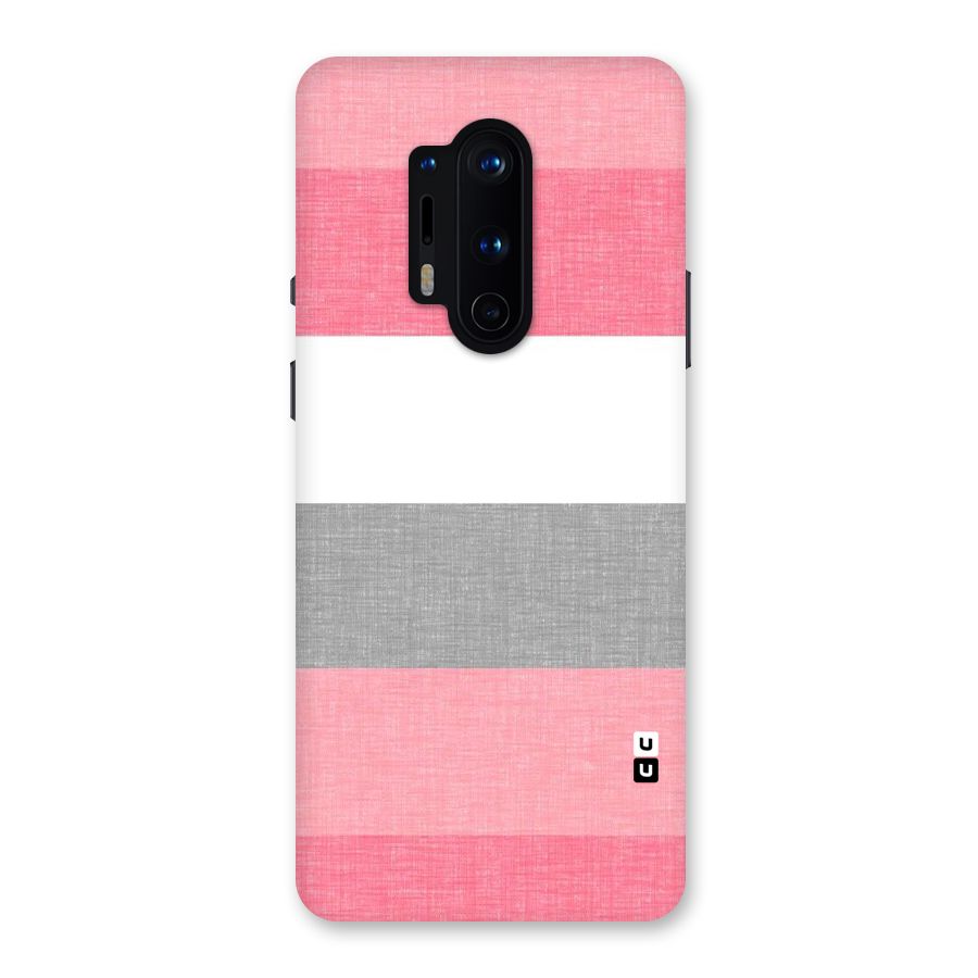 Shades Pink Stripes Back Case for OnePlus 8 Pro
