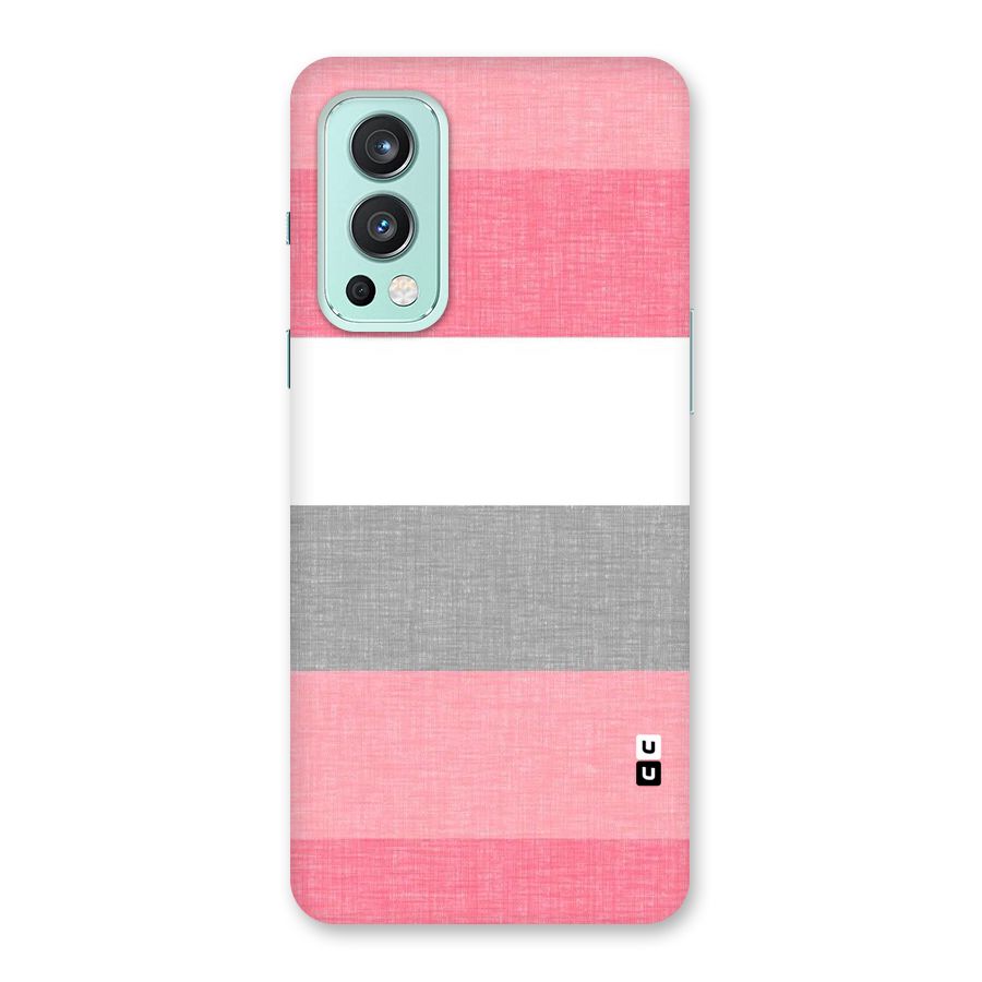 Shades Pink Stripes Back Case for OnePlus Nord 2 5G