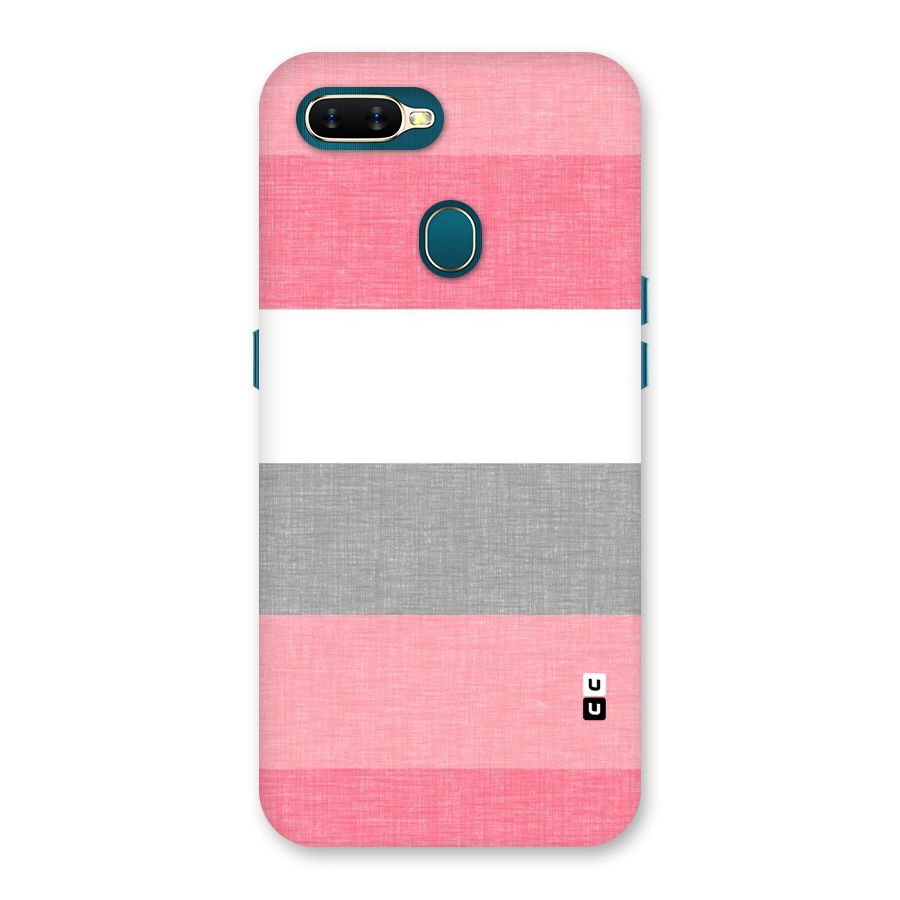 Shades Pink Stripes Back Case for Oppo A11k