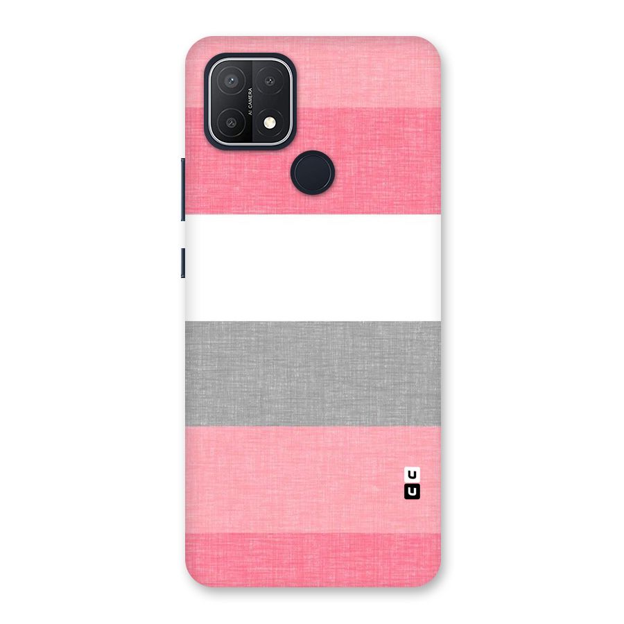 Shades Pink Stripes Back Case for Oppo A15s