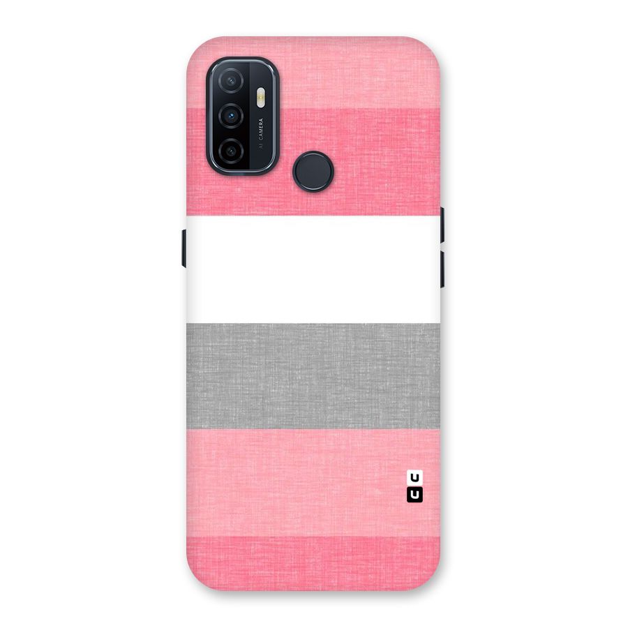 Shades Pink Stripes Back Case for Oppo A32