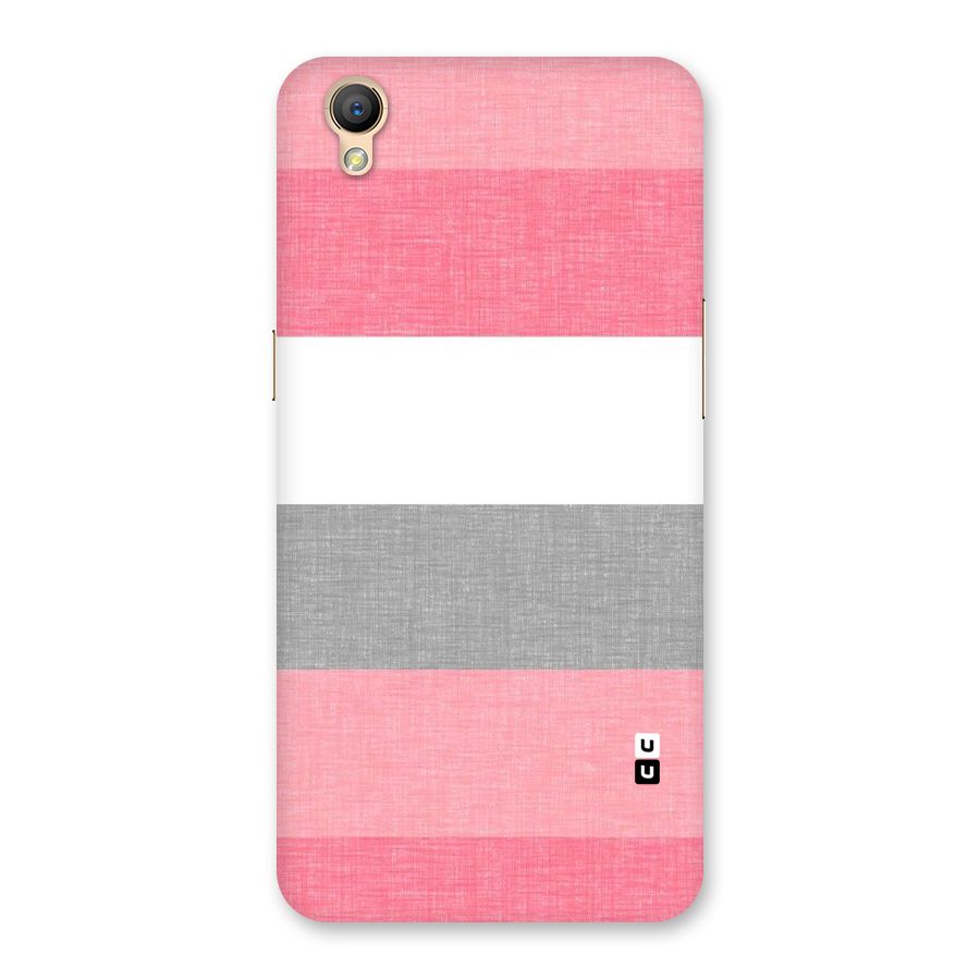 Shades Pink Stripes Back Case for Oppo A37