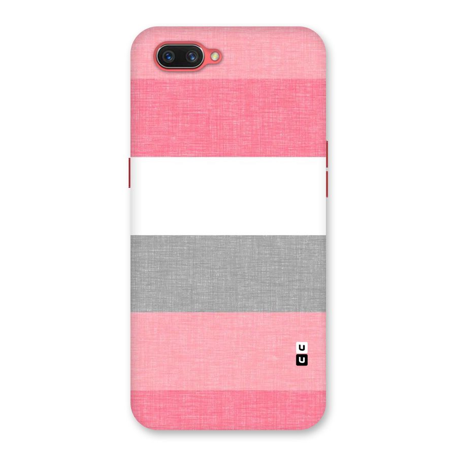 Shades Pink Stripes Back Case for Oppo A3s