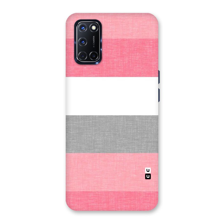 Shades Pink Stripes Back Case for Oppo A52
