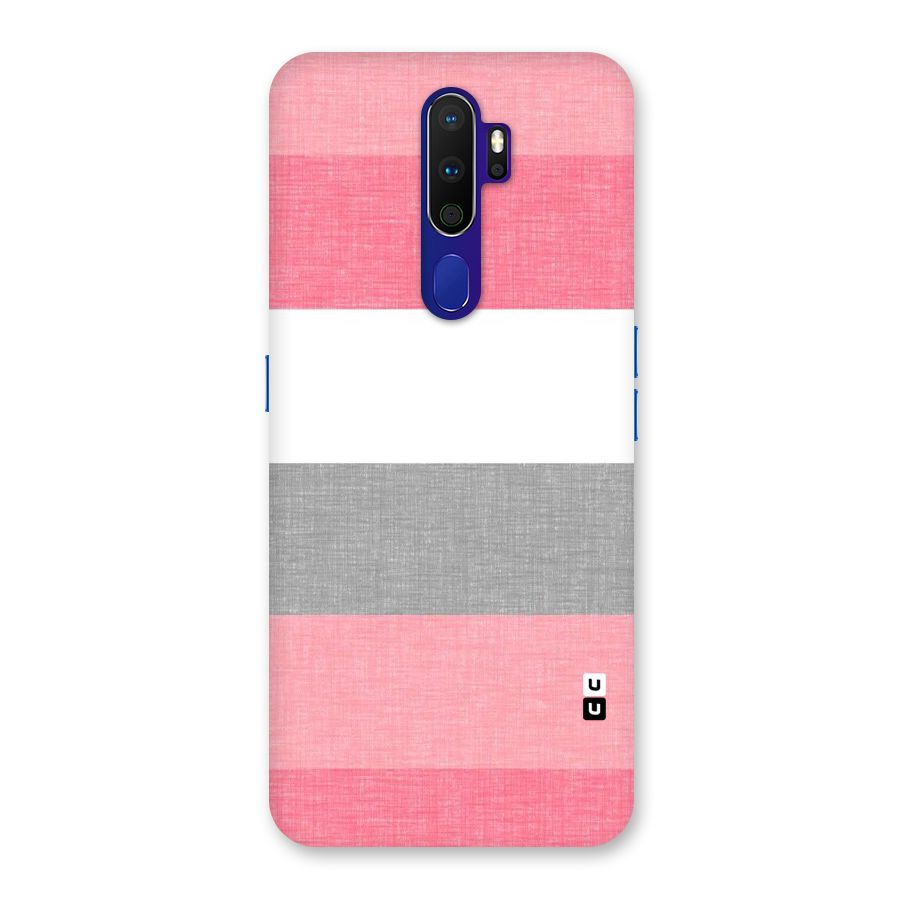 Shades Pink Stripes Back Case for Oppo A9 (2020)