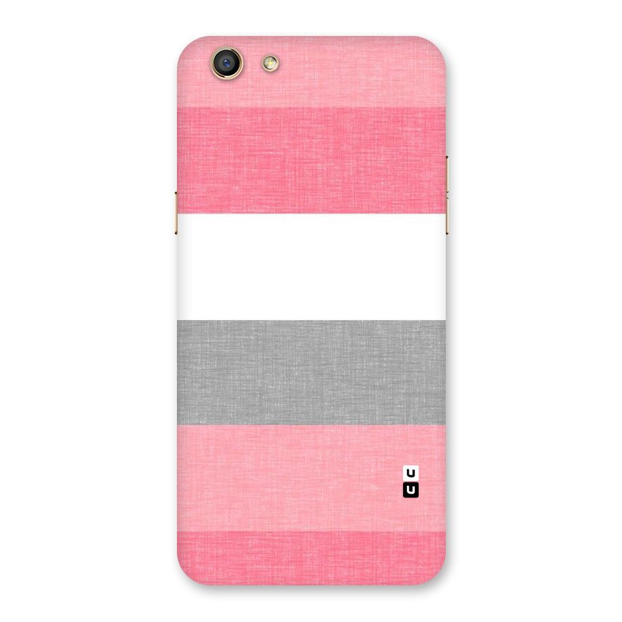 Shades Pink Stripes Back Case for Oppo F3