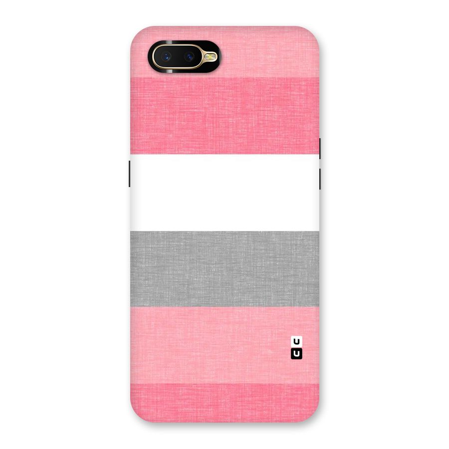 Shades Pink Stripes Back Case for Oppo K1